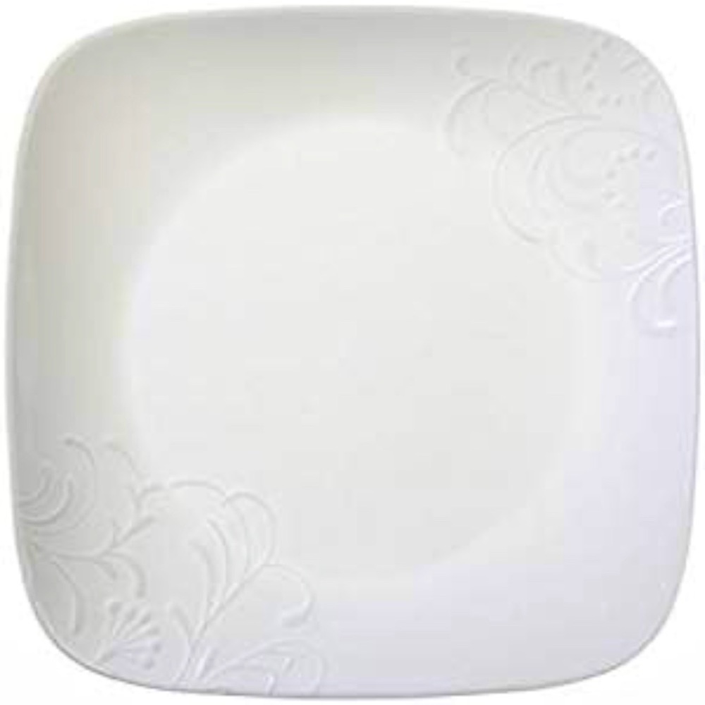 NEW OPEN BOX Corelle Cherish Square 8.75/22 cm Dinner Plate, Set of 6